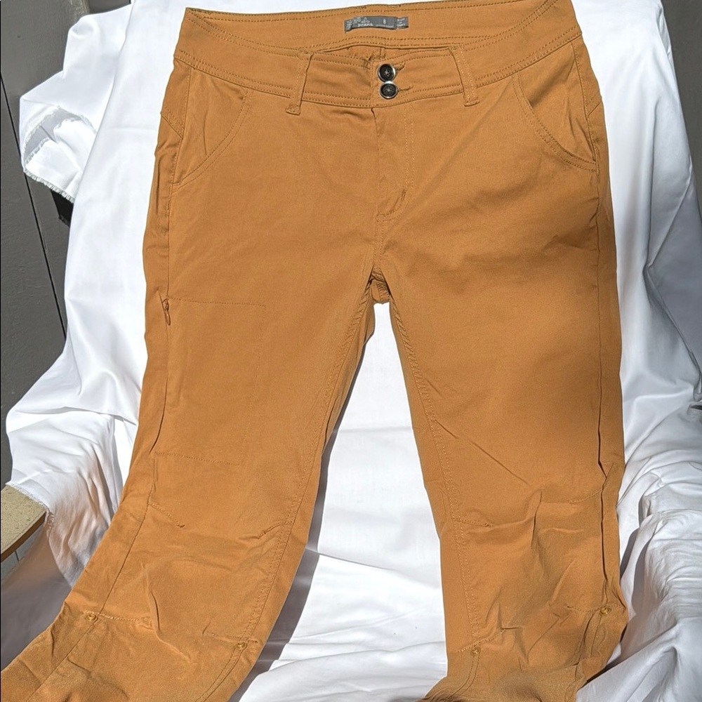 Like new Prana Tan Straight Leg Hiking Pants